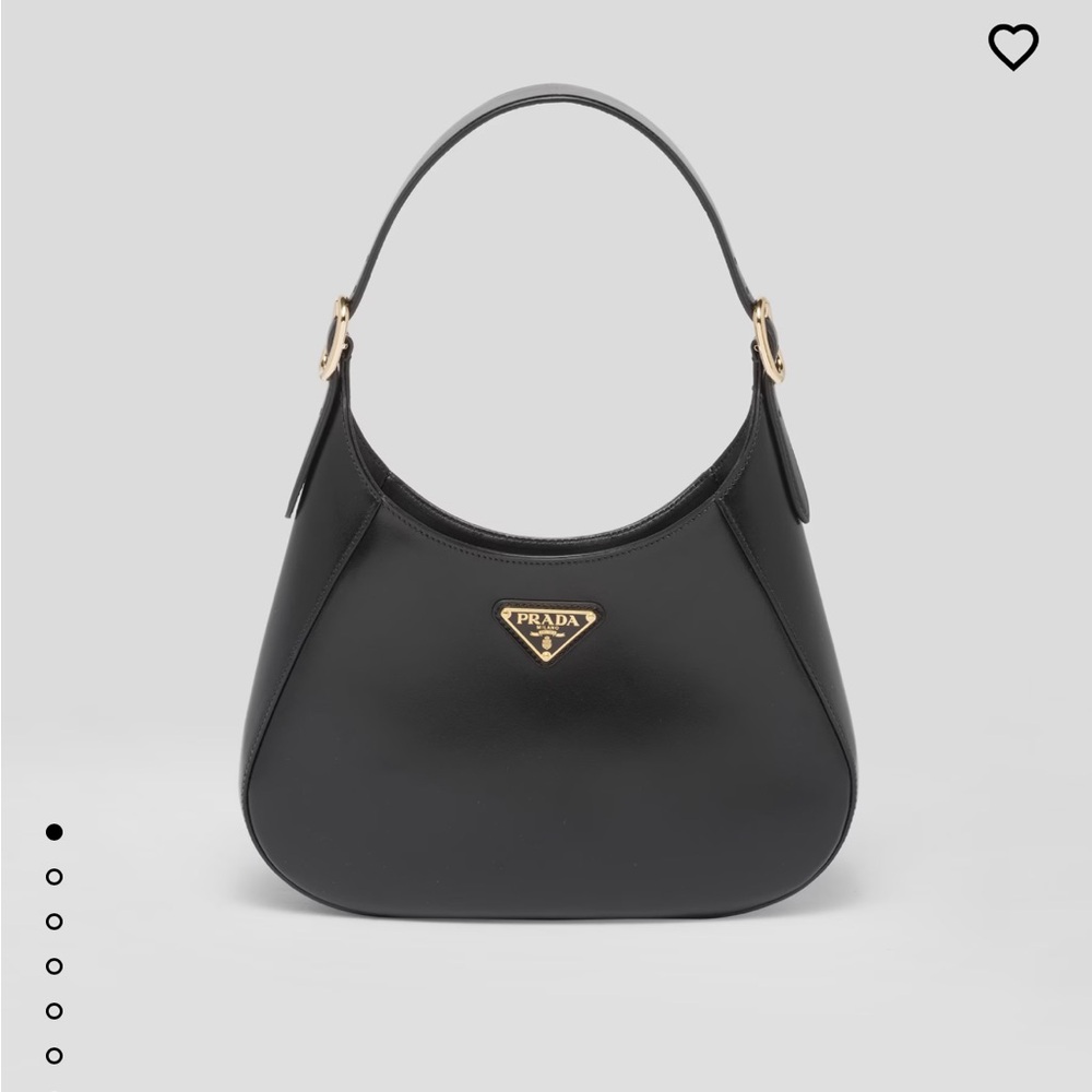 *** SOLD *** Prada Leather Shoulder Bag in Black